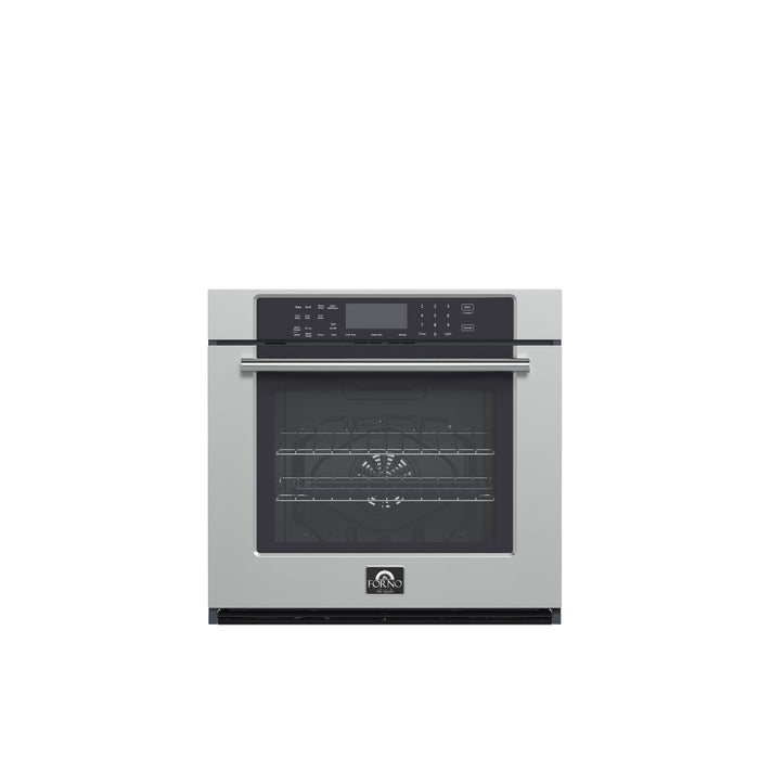 Forno Villarosa 30-Inch Electric Wall Oven, Stainless Steel, 5.0 cu.ft Capacity, Air Fry, Steam Cleaning, Glass Touch Controls