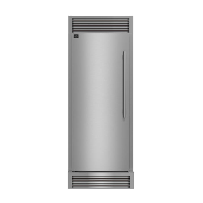 Forno Maderno 28" Built-In Convertible Refrigerator, 13.6 cu.ft. Left Swing with Decorative Grill - 32" Wide