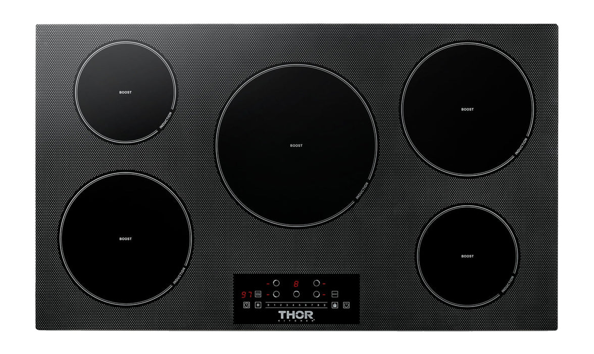 Thor Kitchen 36 Inch Built-In Induction Cooktop with 5 Elements