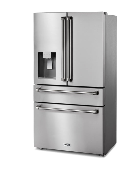 Thor Kitchen 36 Inch Professional French Door Refrigerator with Ice and Water Dispenser