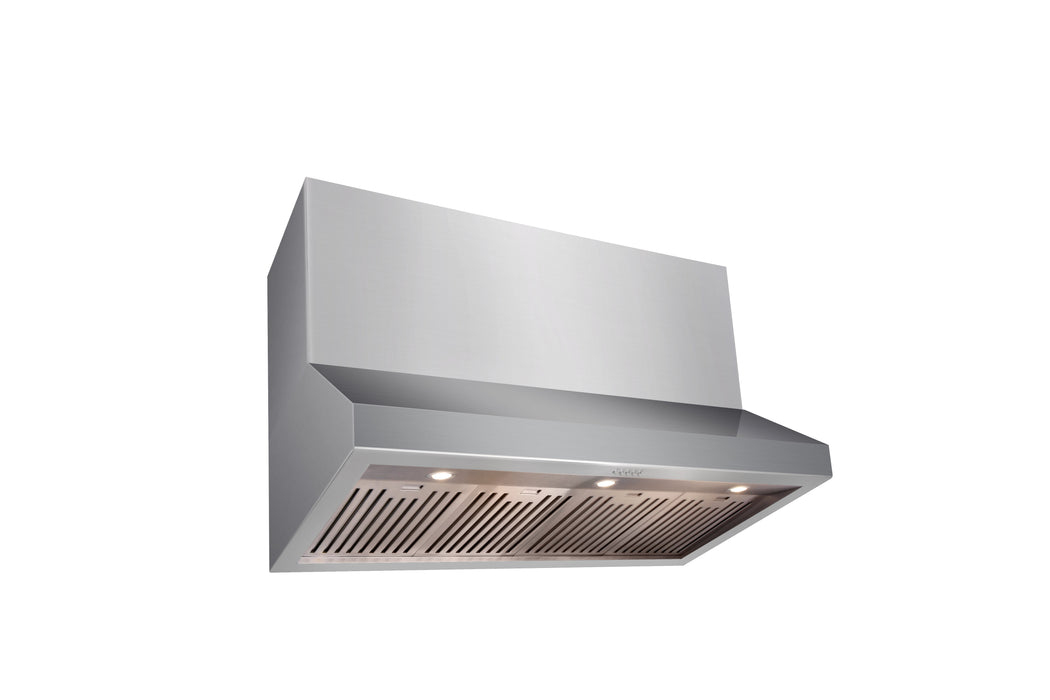 Thor Kitchen 48 Inch Professional Range Hood, 16.5 Inches Tall in Stainless Steel