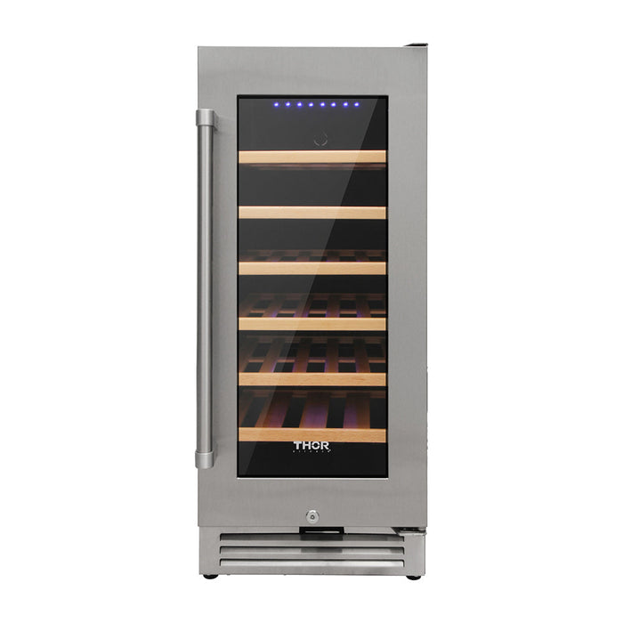 Thor Kitchen 15 Inch Single Zone Wine Cooler, 33 Wine Bottle Capacity