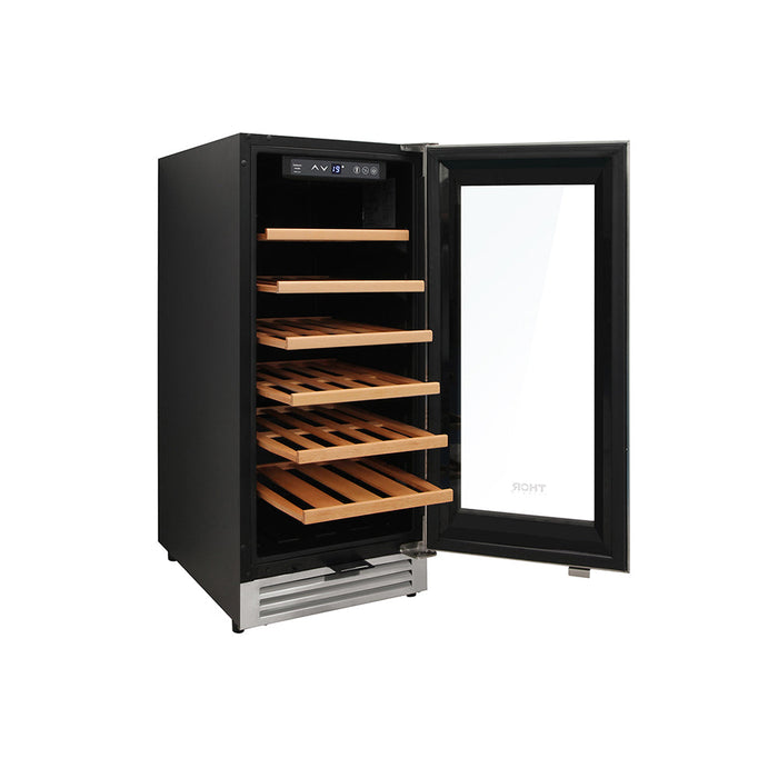 Thor Kitchen 15 Inch Single Zone Wine Cooler, 33 Wine Bottle Capacity