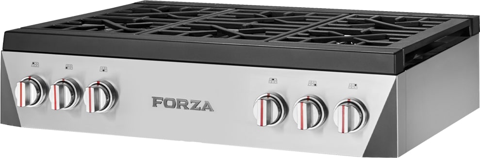 Forza 36 Inch Gas Rangetop with 6 Sealed Burners