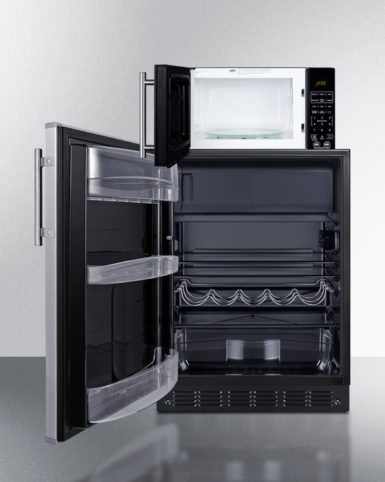 Summit Microwave/Refrigerator-Freezer Combination with Allocator