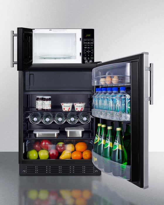 Summit Microwave/Refrigerator-Freezer Combination with Allocator