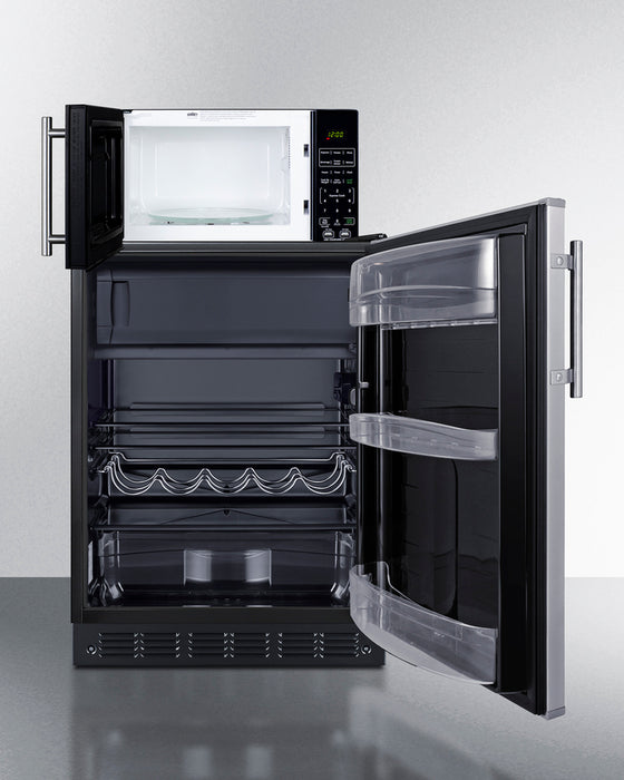 Summit Microwave/Refrigerator-Freezer Combination with Allocator