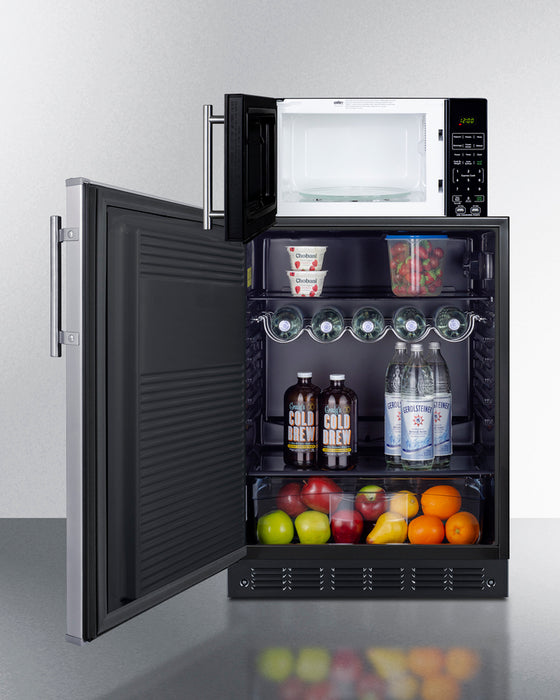 Summit Microwave/Refrigerator-Freezer Combination with Allocator