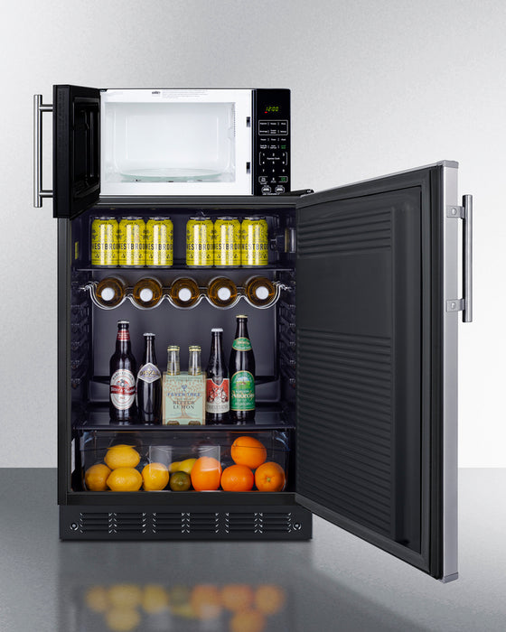 Summit Microwave/Refrigerator-Freezer Combination with Allocator