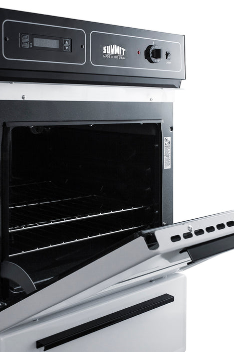 Summit 24" Wide Electric Wall Oven, 115V White