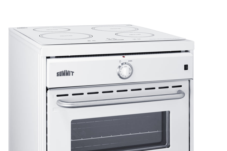 Summit 24" Wide Induction Range White