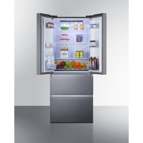 Summit 27.5" Wide French Door Refrigerator-Freezer