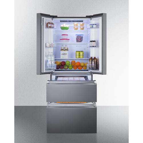 Summit 27.5" Wide French Door Refrigerator-Freezer