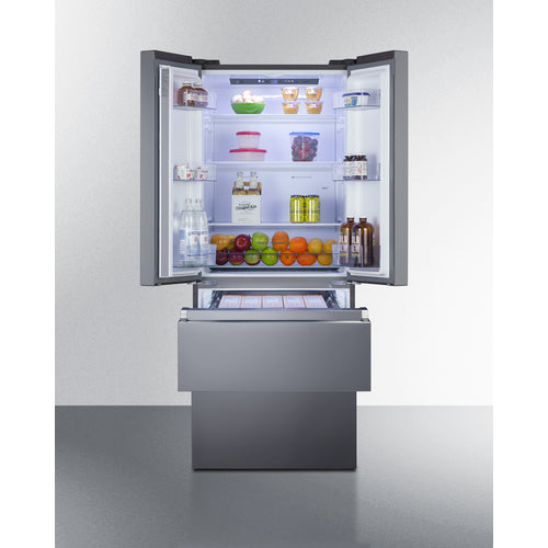 Summit 27.5" Wide French Door Refrigerator-Freezer