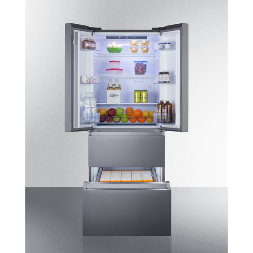 Summit 27.5" Wide French Door Refrigerator-Freezer