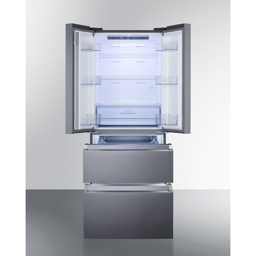 Summit 27.5" Wide French Door Refrigerator-Freezer