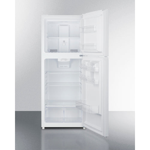 Summit 24" Wide Top Mount Refrigerator-Freezer white