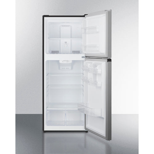 Summit 24" Wide Top Mount Refrigerator-Freezer stainless