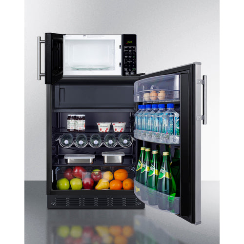 Summit Microwave/Refrigerator-Freezer Combination with Allocator