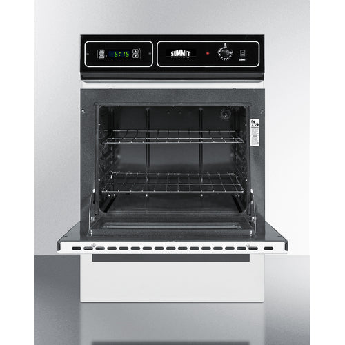 Summit 24" Wide Electric Wall Oven, 115V White