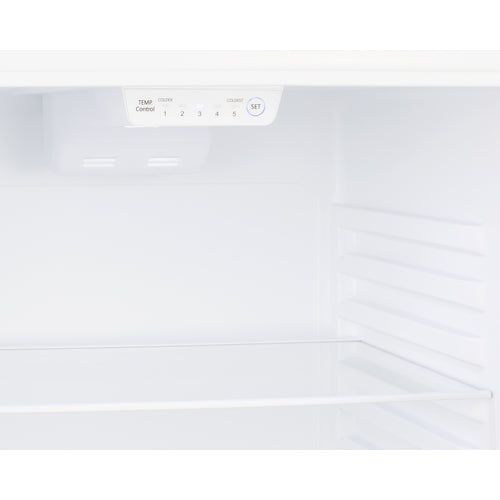 Summit 24" Wide Top Mount Refrigerator-Freezer With Icemaker white doors