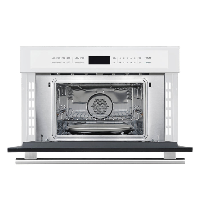 Oliena Espresso White 30 Inch 1750 Watt Compact Oven & 1000 Watt Microwave, 1.6 cu. ft.