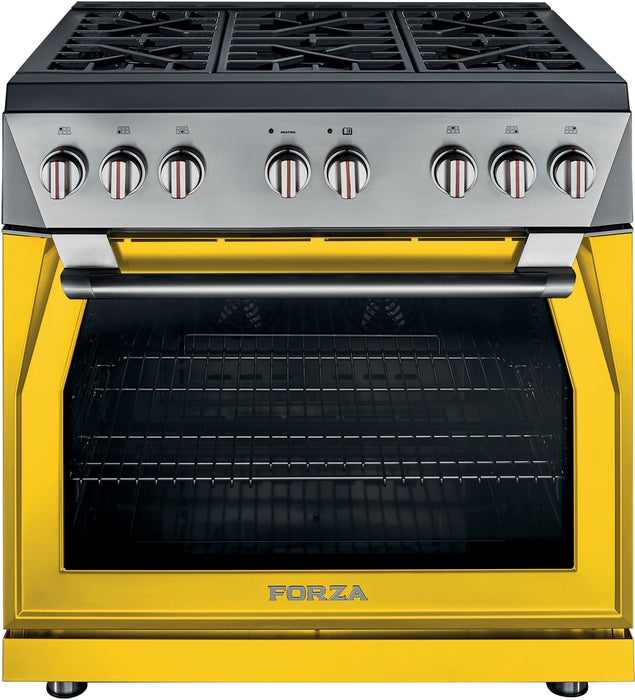 Forza 36 Inch Pro-Style Freestanding Gas Range with 6 Sealed Burner