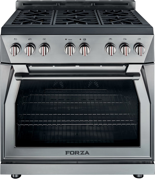 Forza 36 Inch Pro-Style Freestanding Gas Range with 6 Sealed Burner